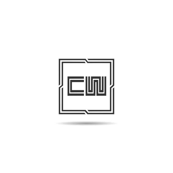 首字母Cw标志模板设计 — 图库矢量图片