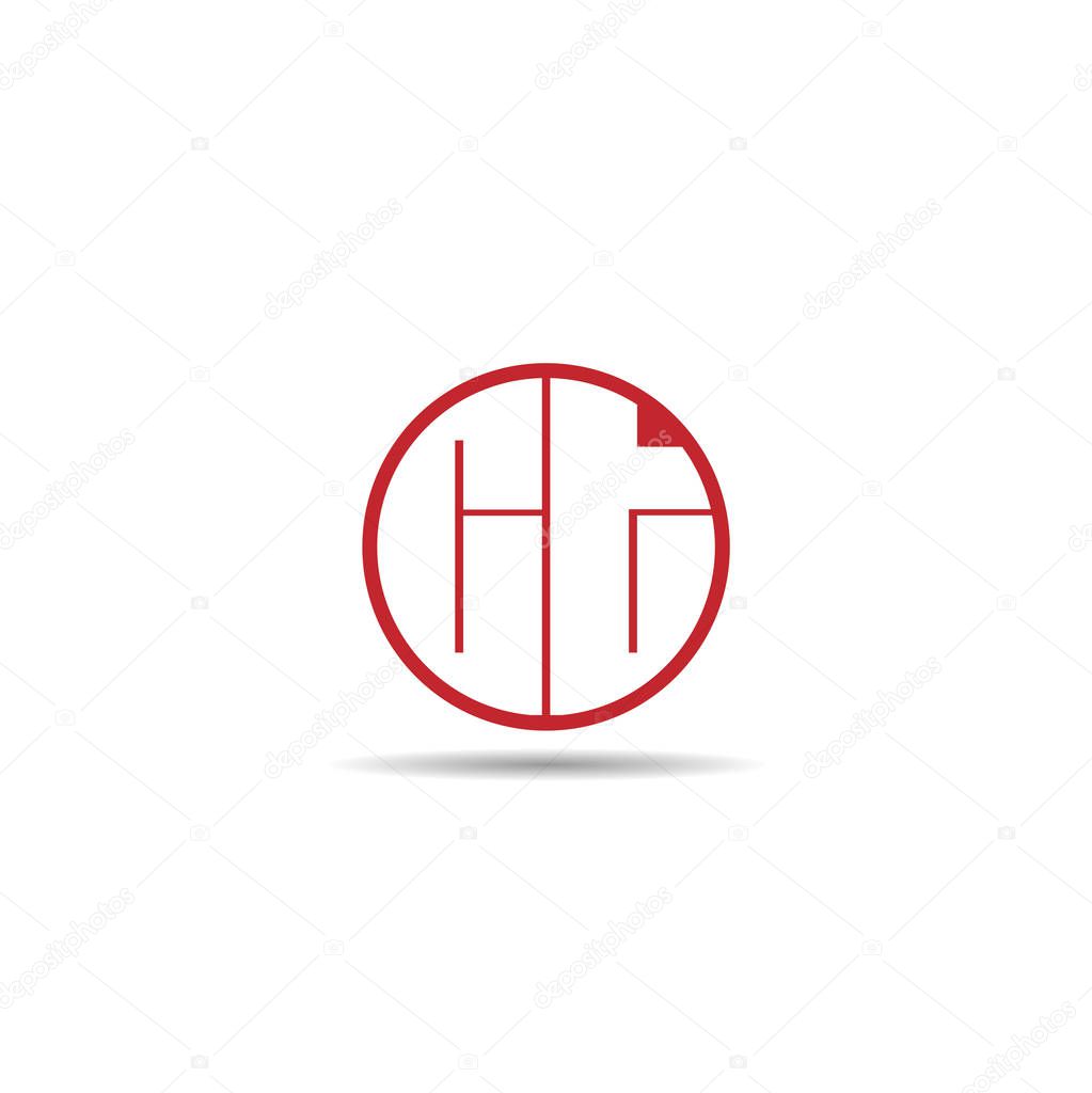 Initial Letter CT Logo Template Design