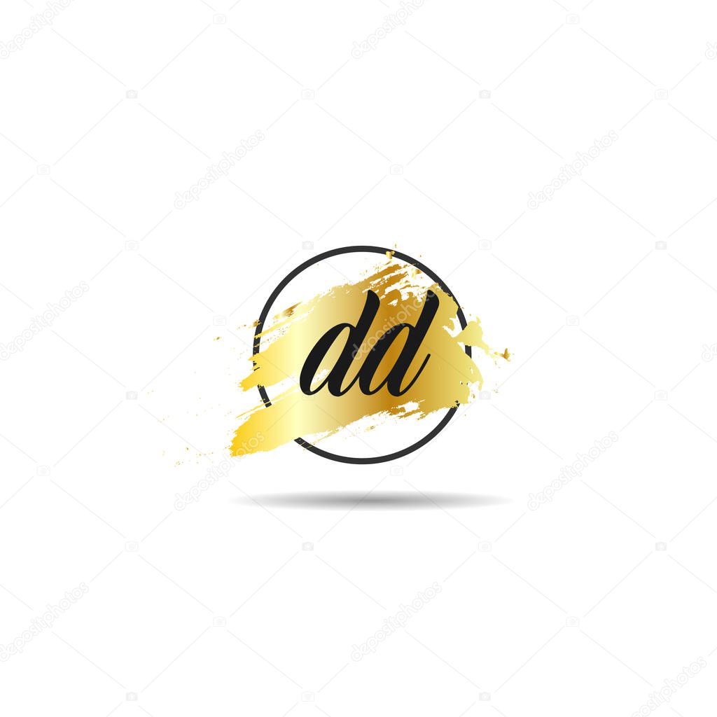Initial Letter DD Logo Template Design