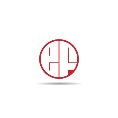 İlk Harf Ef Logo tasarım şablonu