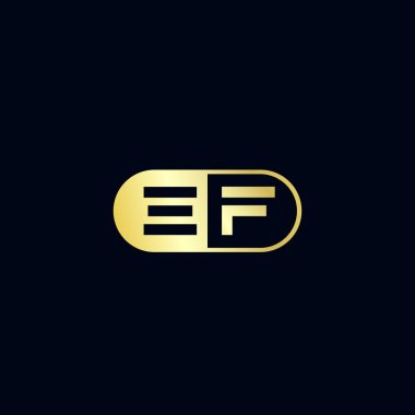 İlk Harf Ef Logo tasarım şablonu
