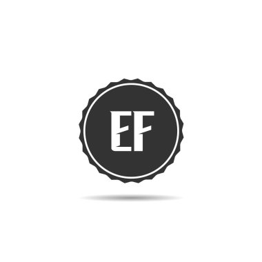 İlk Harf Ef Logo tasarım şablonu