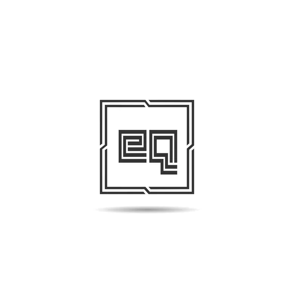 Počáteční Písmeno Logo Šablonu Návrhu — Stockový vektor