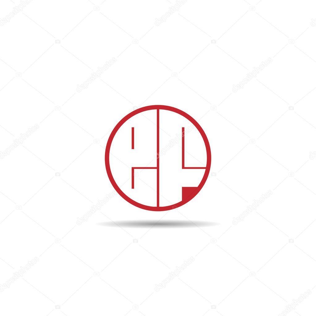 Initial Letter EF Logo Template Design