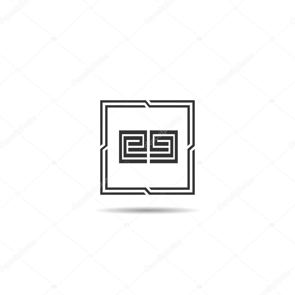 Initial Letter EG Logo Template Design