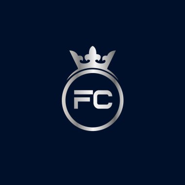 İlk Harf FC Logo Şablonu Tasarımı
