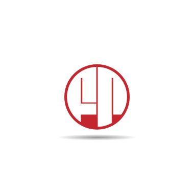 İlk harf Fr Logo tasarım şablonu