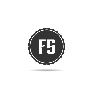İlk harf Fs Logo tasarım şablonu