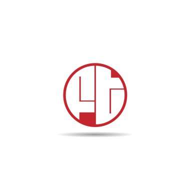 İlk harf Ft Logo tasarım şablonu