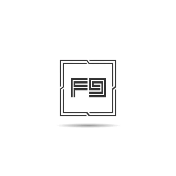 Початкова Літера Дизайн Шаблону Логотипу — стоковий вектор
