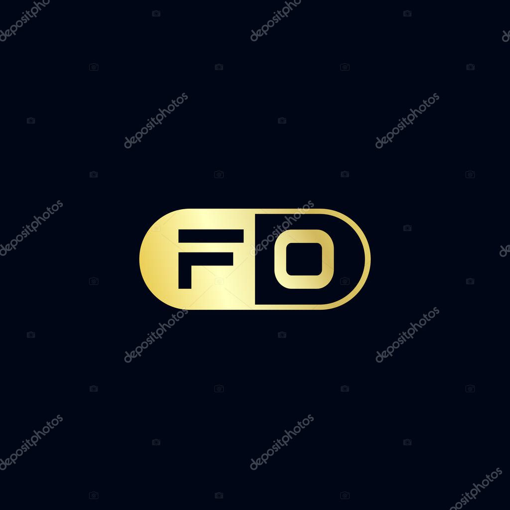 Initial Letter FO Logo Template Design