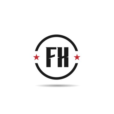 İlk harf Fx Logo tasarım şablonu