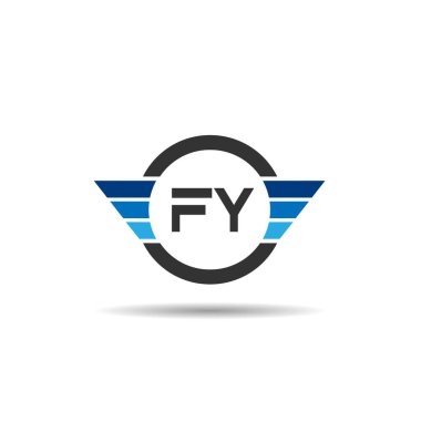 İlk harf Fy Logo tasarım şablonu