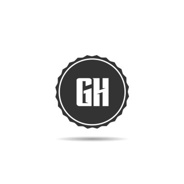 İlk Harf GH Logo Şablonu Tasarımı