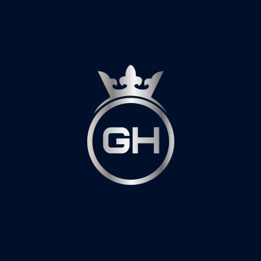 İlk Harf GH Logo Şablonu Tasarımı