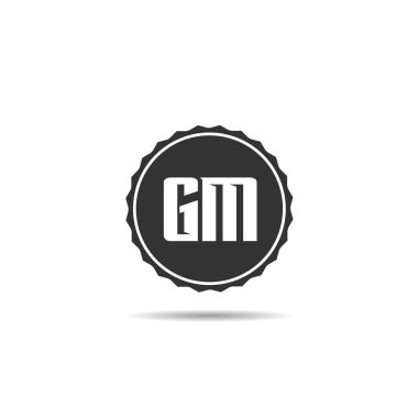 İlk Harf GM Logo Şablonu Tasarımı