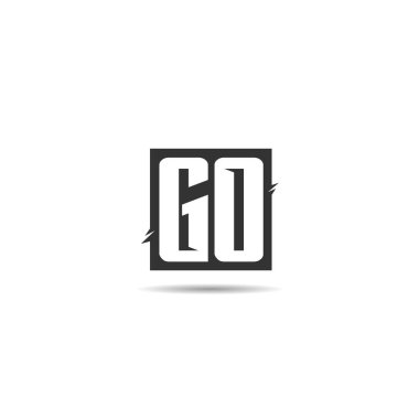 İlk mektup git Logo tasarım şablonu