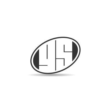 İlk harf Gs Logo tasarım şablonu