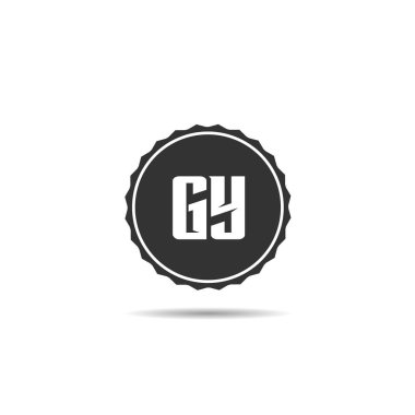 İlk harf Gy Logo tasarım şablonu