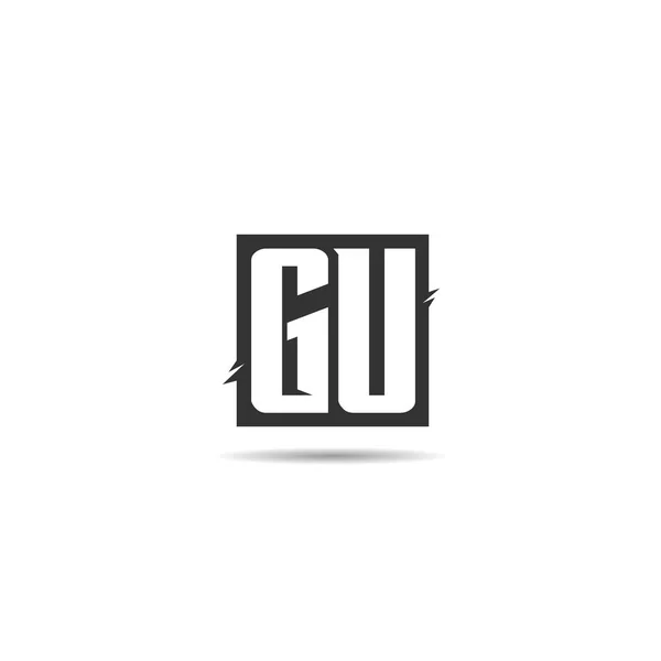 首字母Gu标志模板设计 — 图库矢量图片