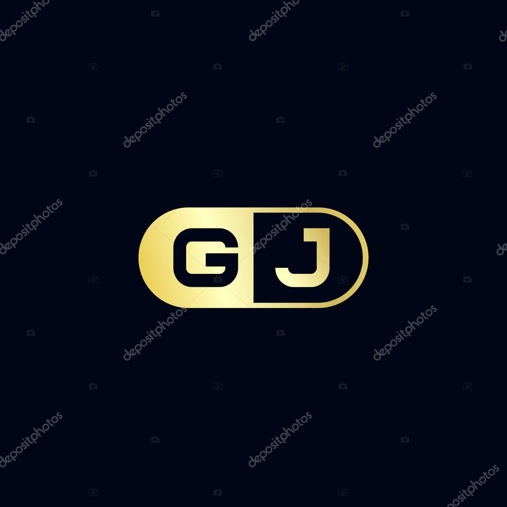 Initial Letter GJ Logo Template Design
