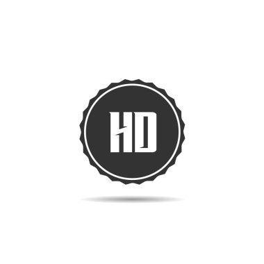 İlk harf Hd Logo tasarım şablonu