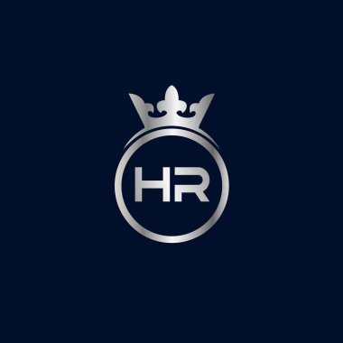 İlk harf İK Logo tasarım şablonu