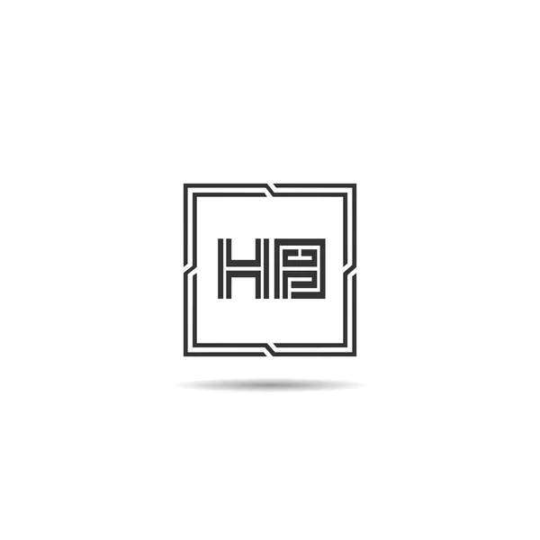 Начальный Дизайн Логотипа Буквы — стоковый вектор