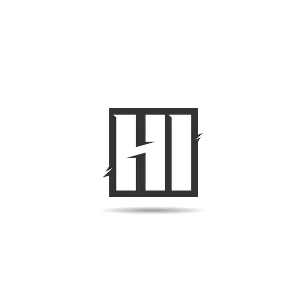 首字母Hi标志模板设计 — 图库矢量图片