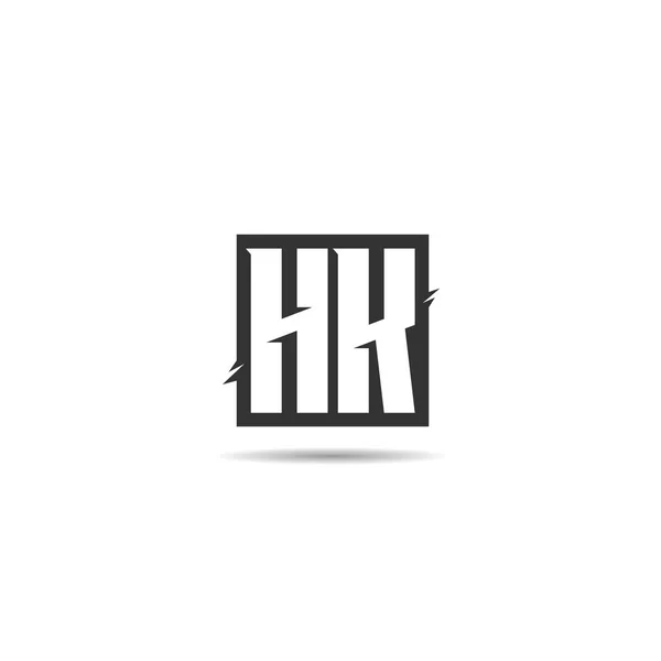 首字母香港徽标模板设计 — 图库矢量图片