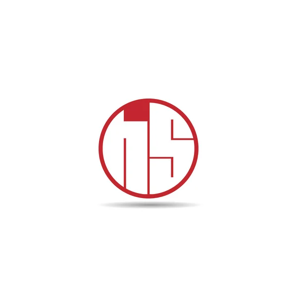 Początkowy Wzór Pisma Logo — Wektor stockowy