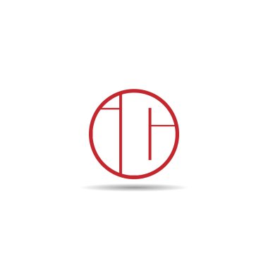 İlk harf IC Logo tasarım şablonu