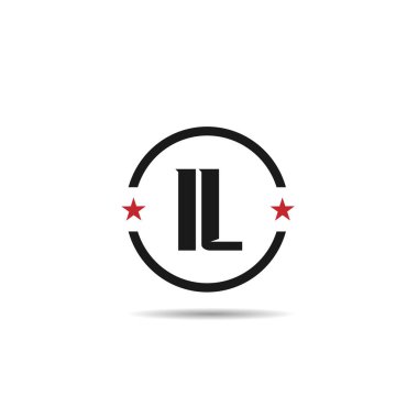 İlk mektup Il Logo tasarım şablonu