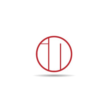 İlk harf Logo tasarım şablonu