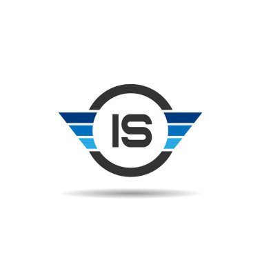 İlk harfidir: Logo tasarım şablonu