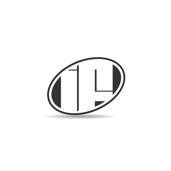 Inledande Bokstav Logo Mall Design — Stock vektor