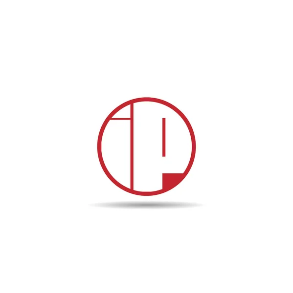 Letra Inicial Diseño Plantilla Logotipo — Vector de stock