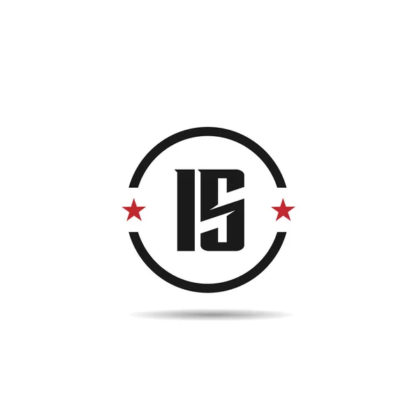 Pierwsza Litera Jest Logo Szablon Projektu — Wektor stockowy