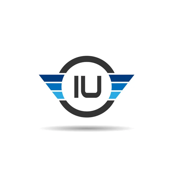 Progettazione Iniziale Del Modello Logo Della Lettera — Vettoriale Stock