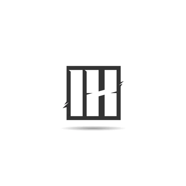 Первоначальный Дизайн Логотипа Буквы — стоковый вектор