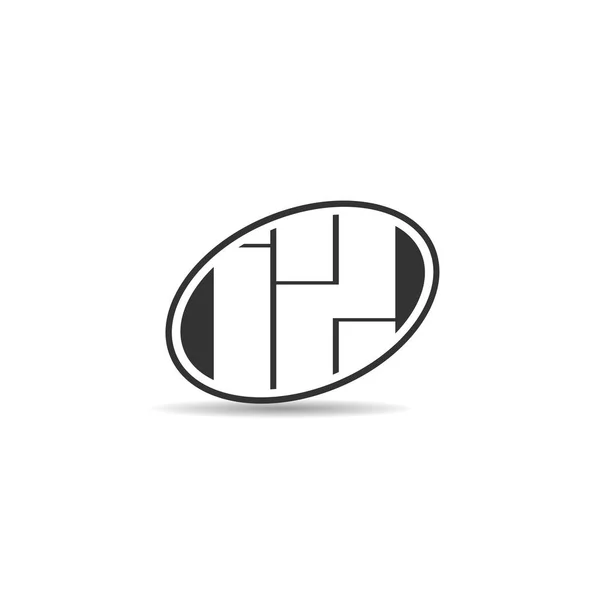 Design Iniziale Del Modello Logo Lettera — Vettoriale Stock
