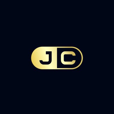 İlk harf Jc Logo tasarım şablonu