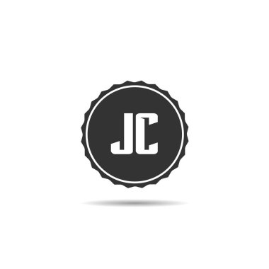İlk harf Jc Logo tasarım şablonu