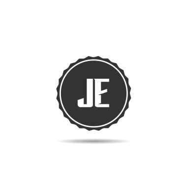 İlk Harf JE Logo Şablon Tasarımı