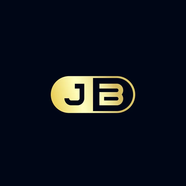 İlk harf Jb Logo tasarım şablonu