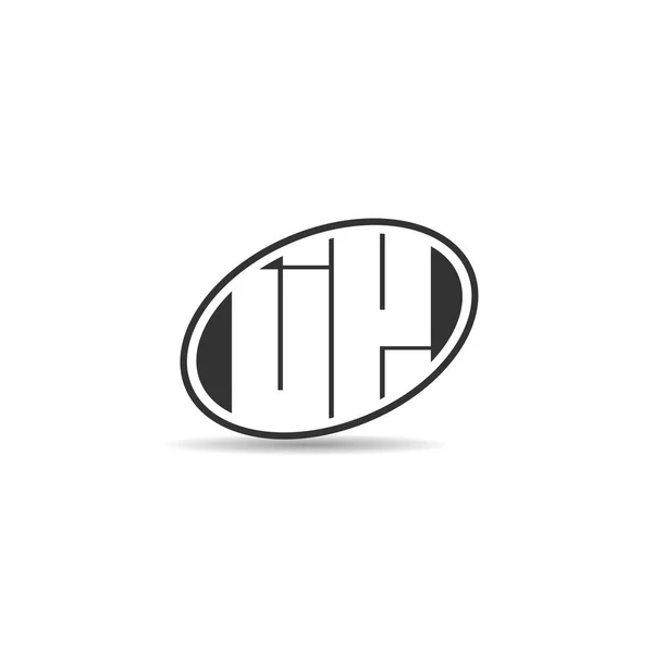Oorspronkelijke Brief Logo Model Ontwerp — Stockvector