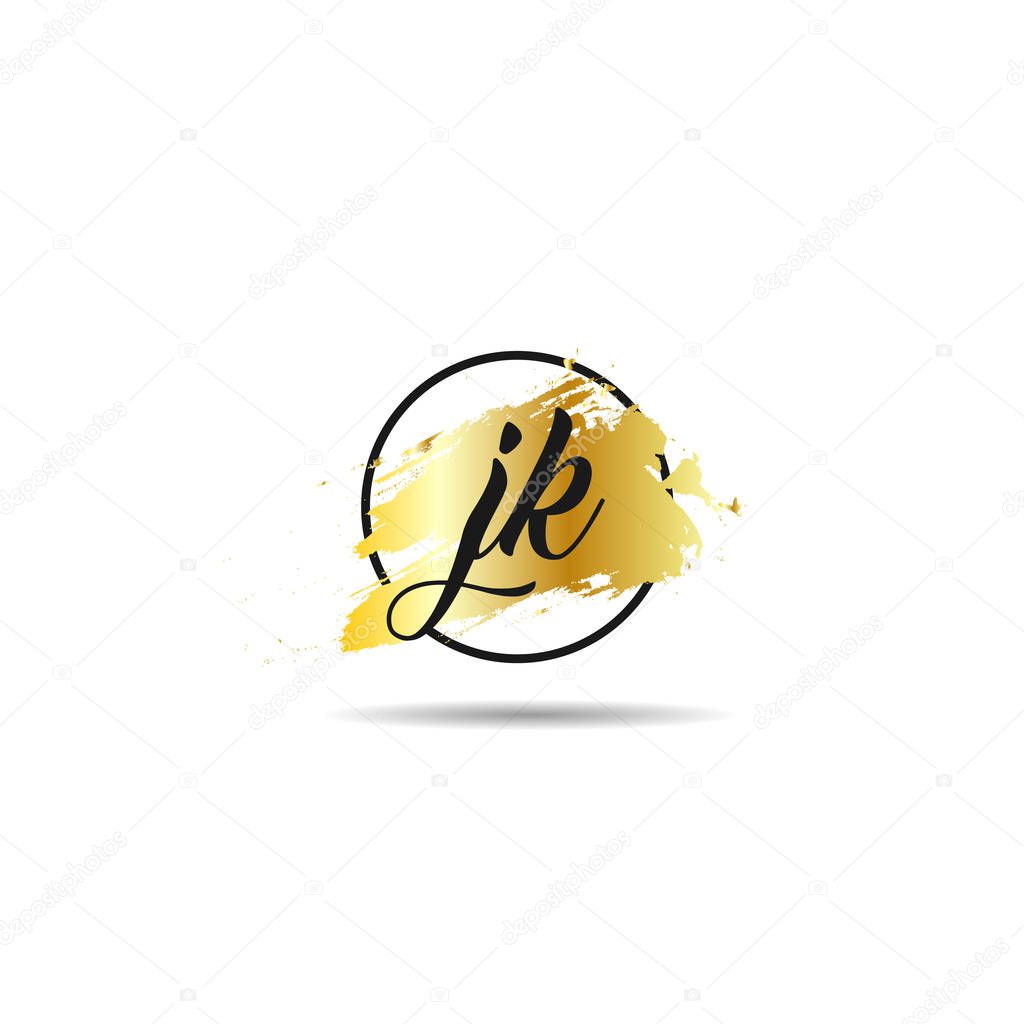 Initial Letter JK Logo Template Design