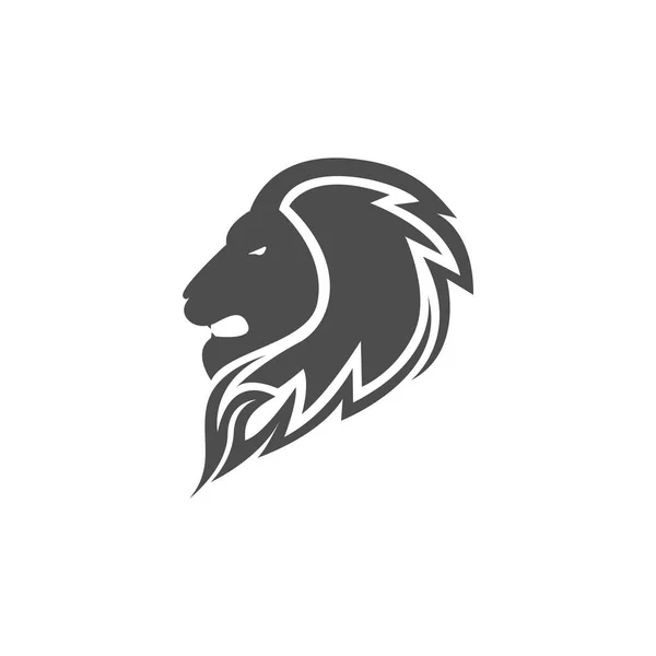 Conception Vectorielle Logo Head Lion — Image vectorielle