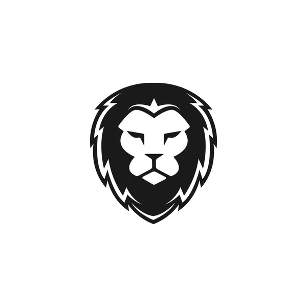 Conception Vectorielle Logo Head Lion — Image vectorielle