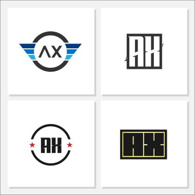 İlk harf Ax Logo koymak